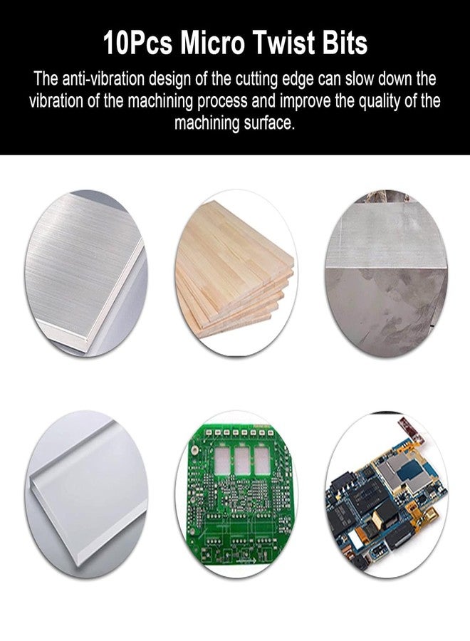REES52 10PCS Mixed 0.1mm 0.2mm 0.3mm 0.4mm 0.5mm 0.6mm 0.7mm 0.8mm 0.9mm 1.0mm 3D Printer Nozzle Cleaning Drill Bits Kit fit MK7 MK8 Print Nozzle - Image 3